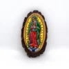 Virgen de Guadalupe en astilla de madera
