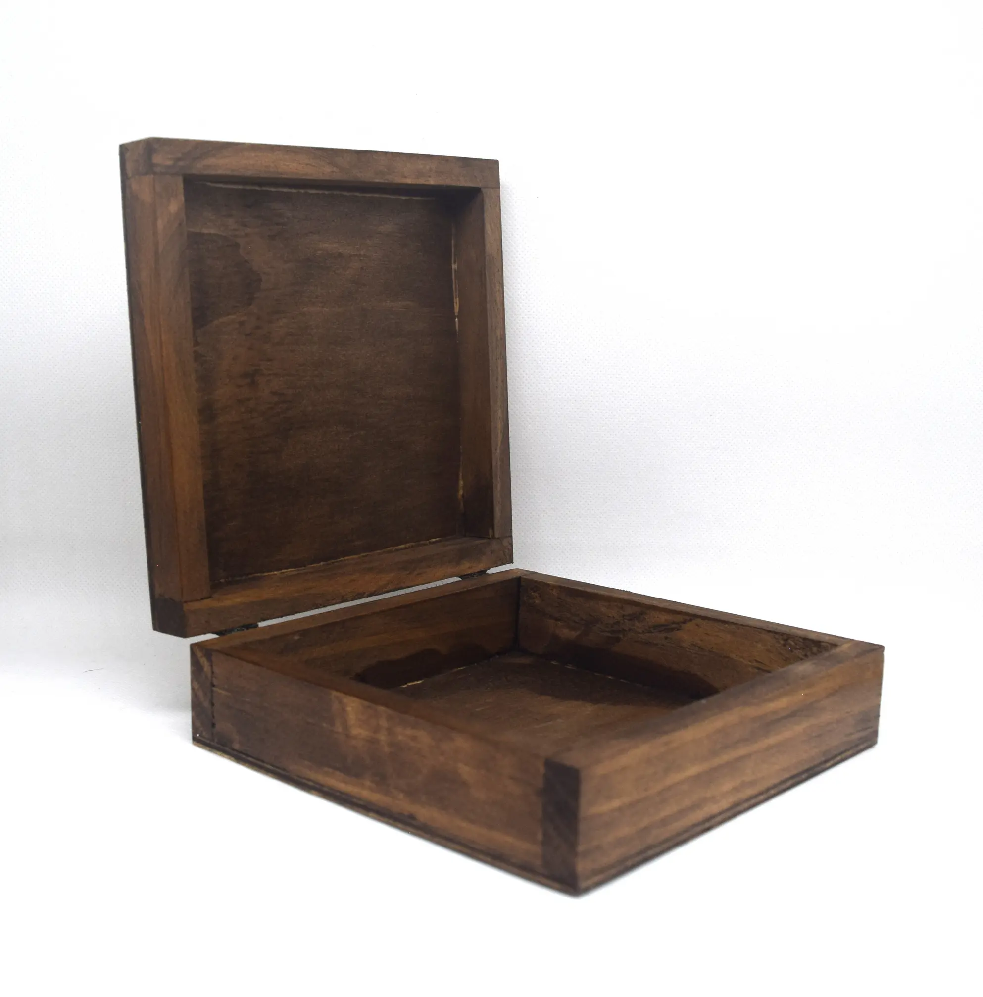 Caja cuadrada de madera - Image 2