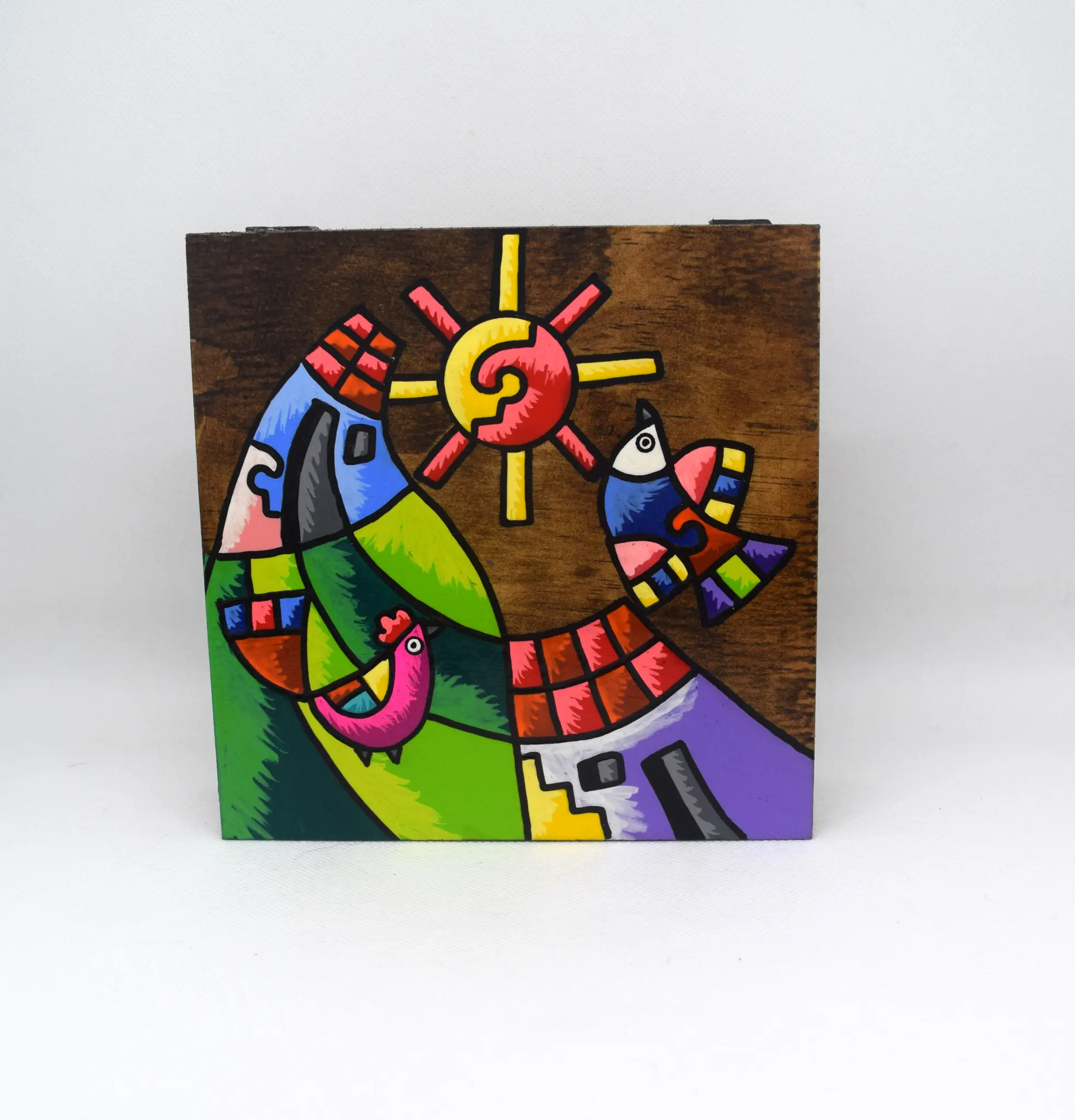 Caja cuadrada de madera - Image 3