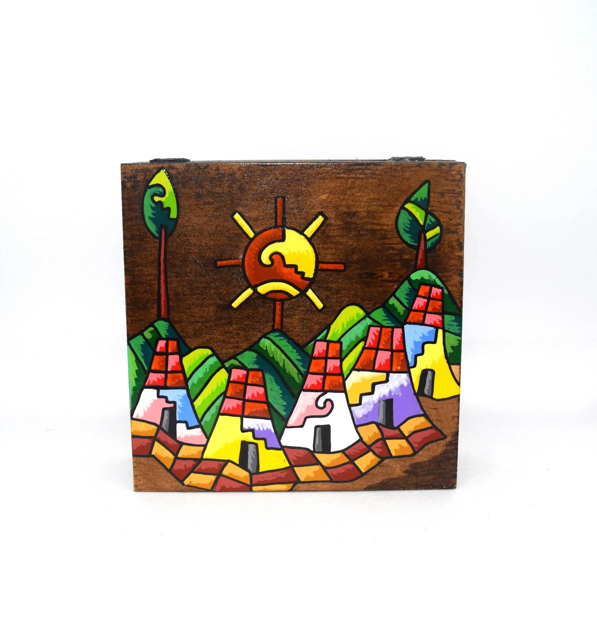 Caja cuadrada de madera - Image 4