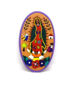 Cuadro ovalado de la Virgen de Guadalupe