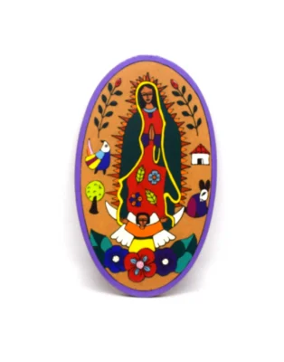 Cuadro ovalado de la Virgen de Guadalupe