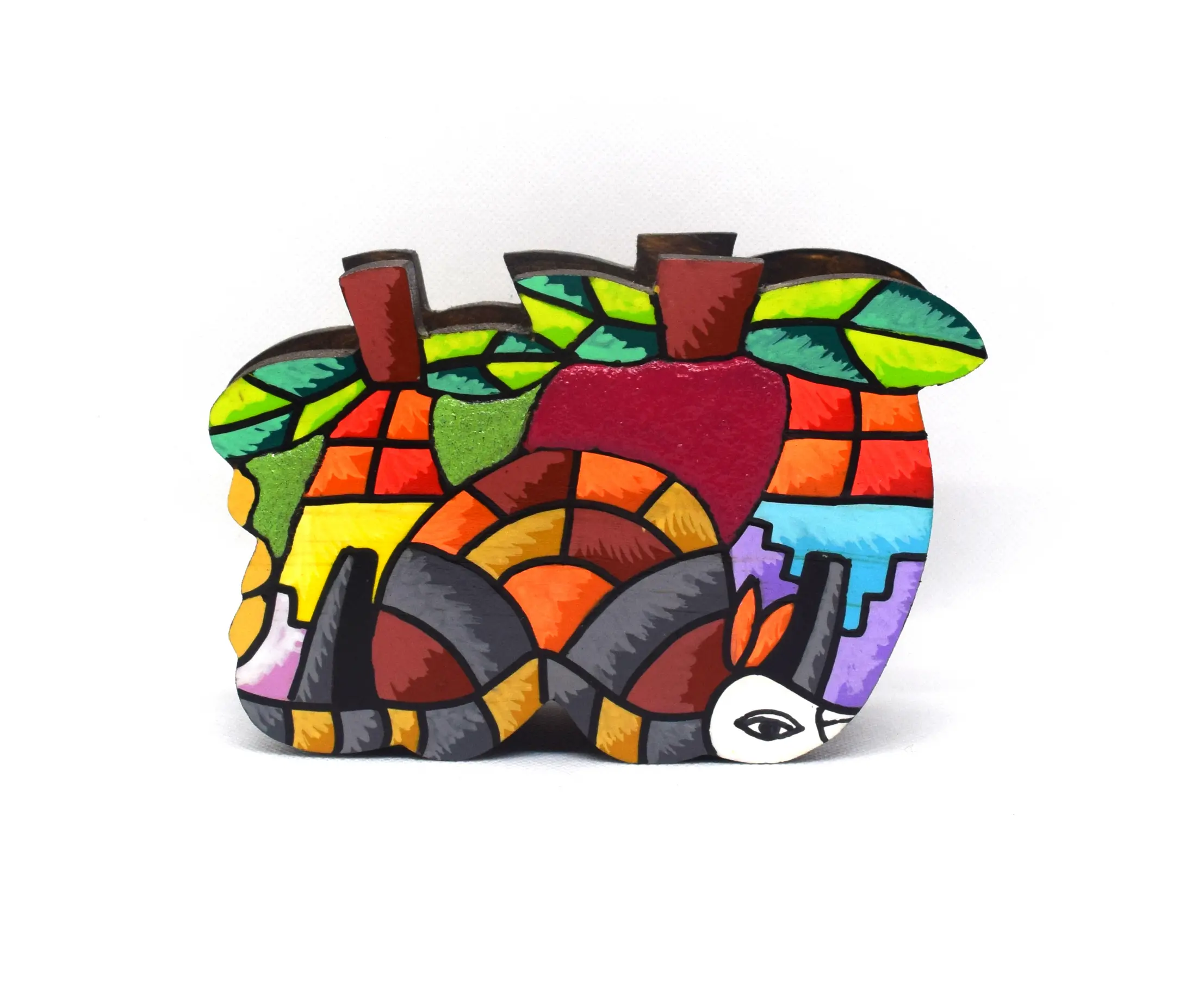 Servilletero con relieve de arena