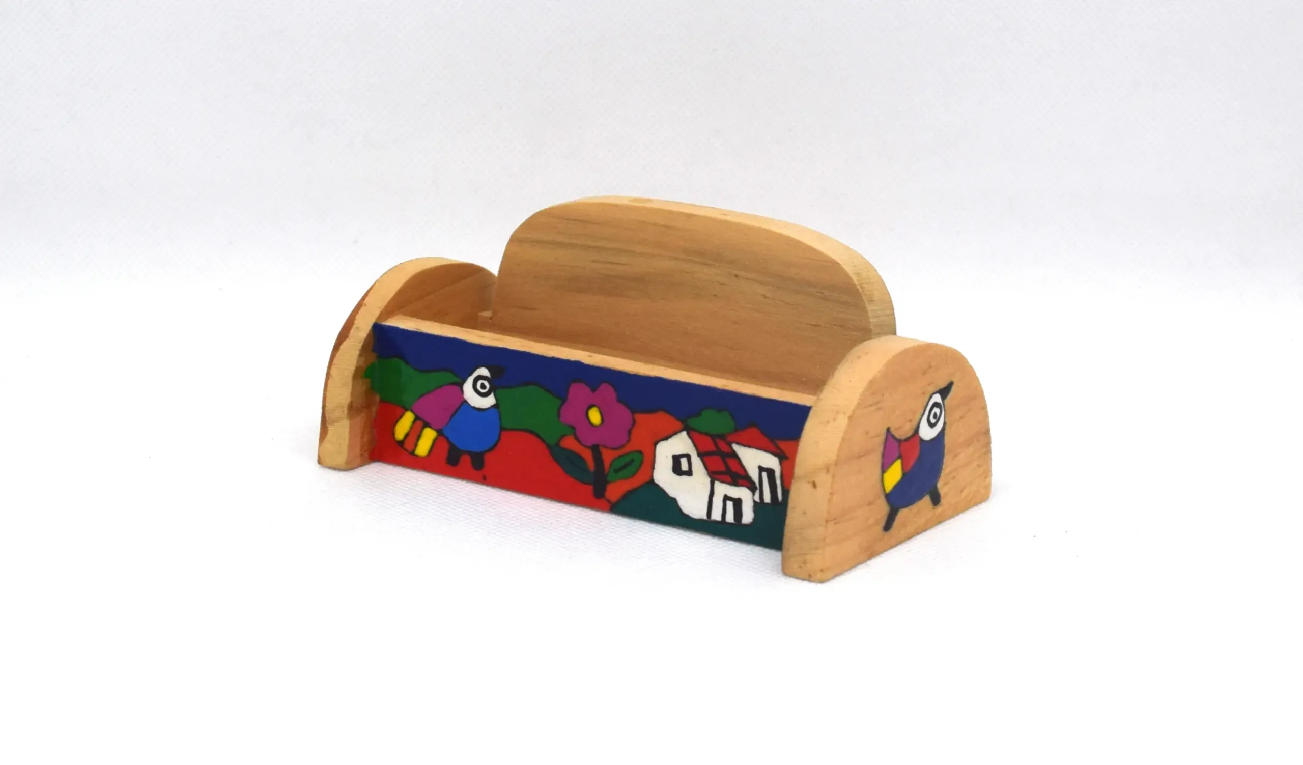 Tarjetero de madera