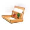 Tarjetero flexible de madera